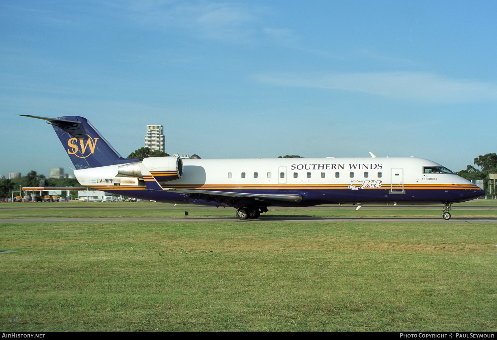Aircraft Photo of LV-WPF | Canadair CRJ-100LR (CL-600-2B19) | Southern Winds | AirHistory.net #342101