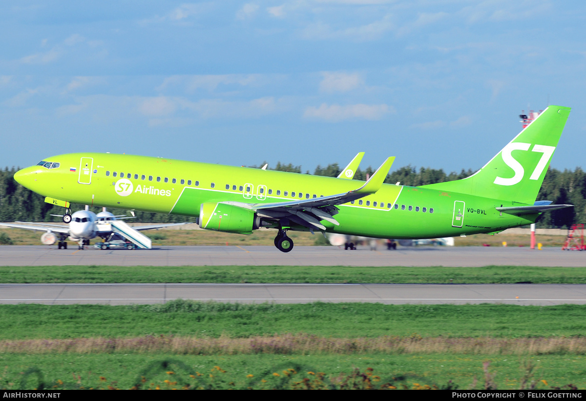 Aircraft Photo of VQ-BVL | Boeing 737-8GJ | S7 Airlines | AirHistory.net #342118