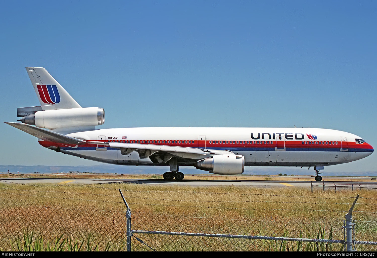Aircraft Photo of N1806U | McDonnell Douglas DC-10-10 | United Airlines | AirHistory.net #342141