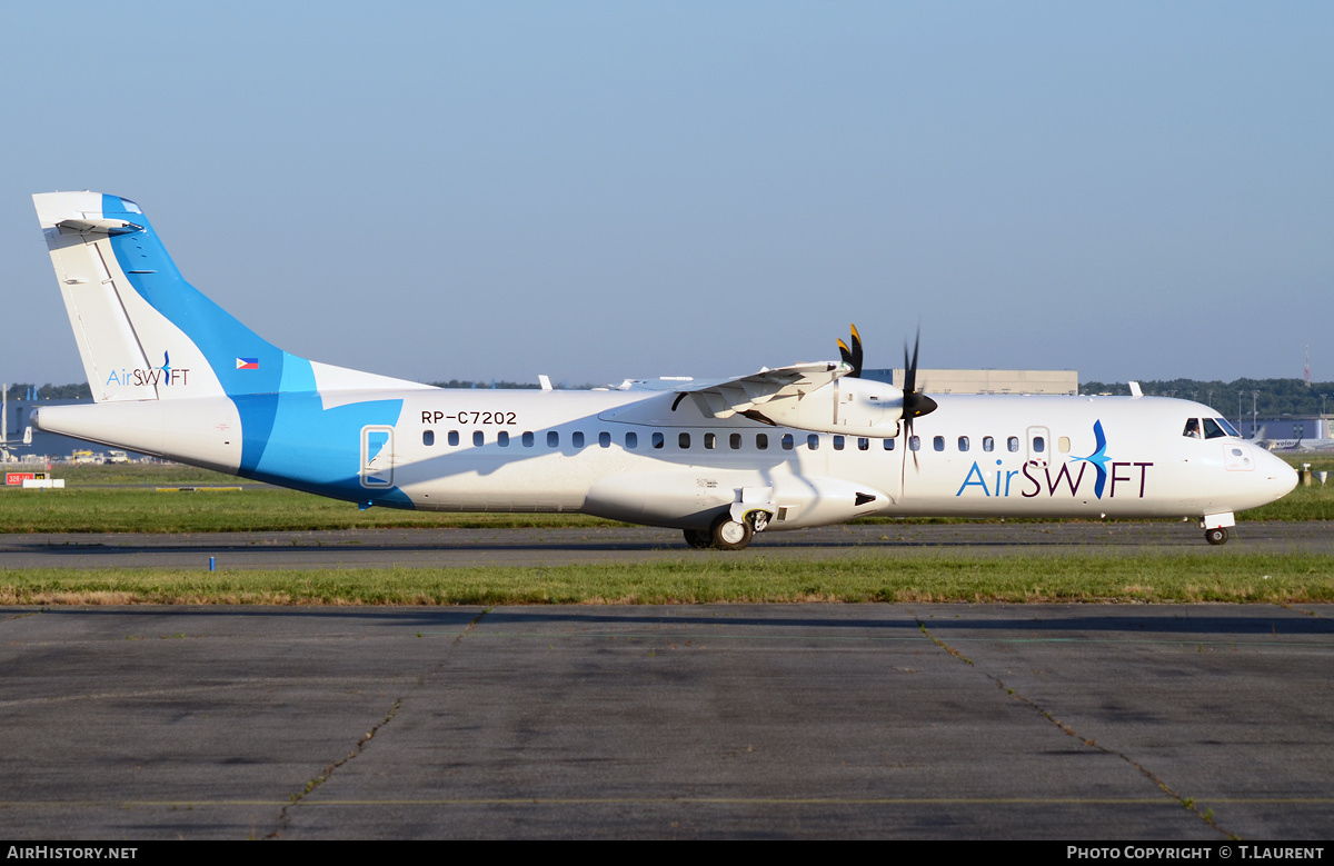 Aircraft Photo of RP-C7202 | ATR ATR-72-600 (ATR-72-212A) | AirSwift | AirHistory.net #342145