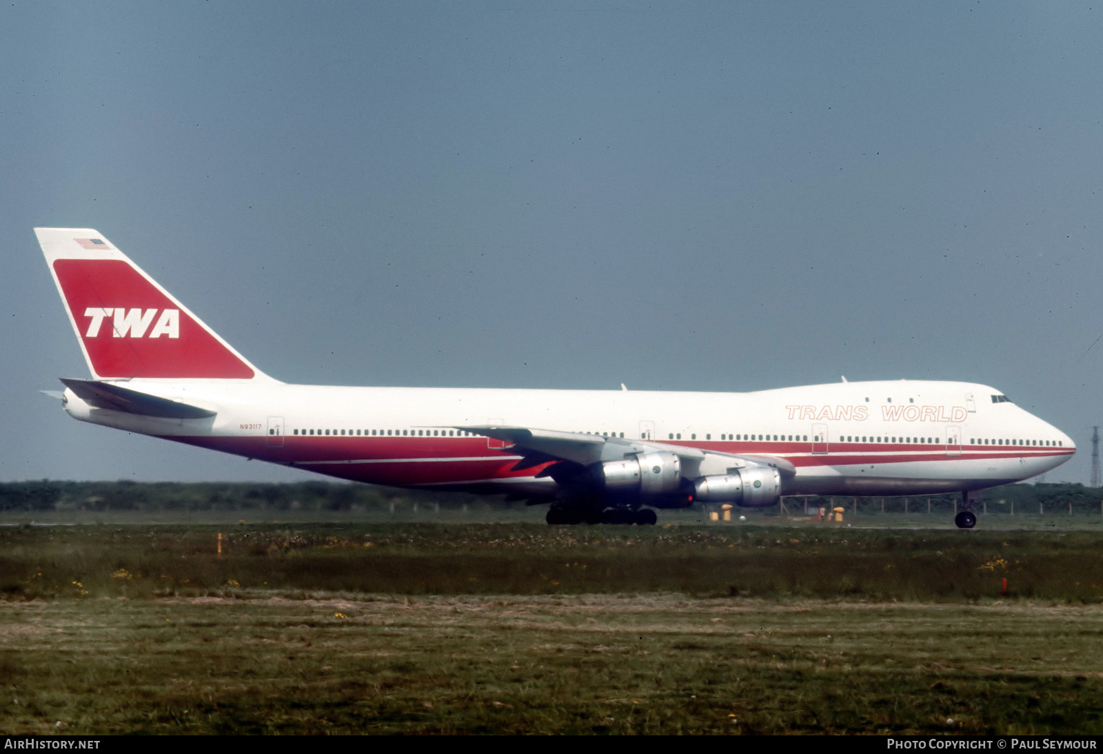 Aircraft Photo of N93117 | Boeing 747-131 | Trans World Airlines - TWA | AirHistory.net #342371