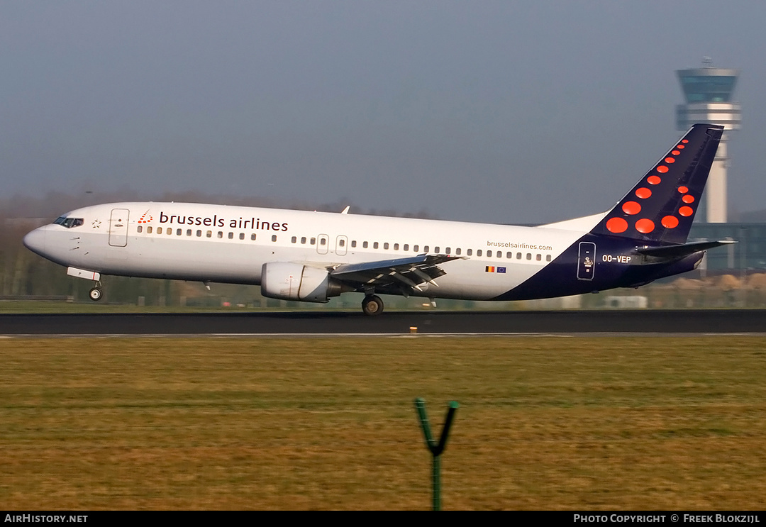 Aircraft Photo of OO-VEP | Boeing 737-43Q | Brussels Airlines | AirHistory.net #342377