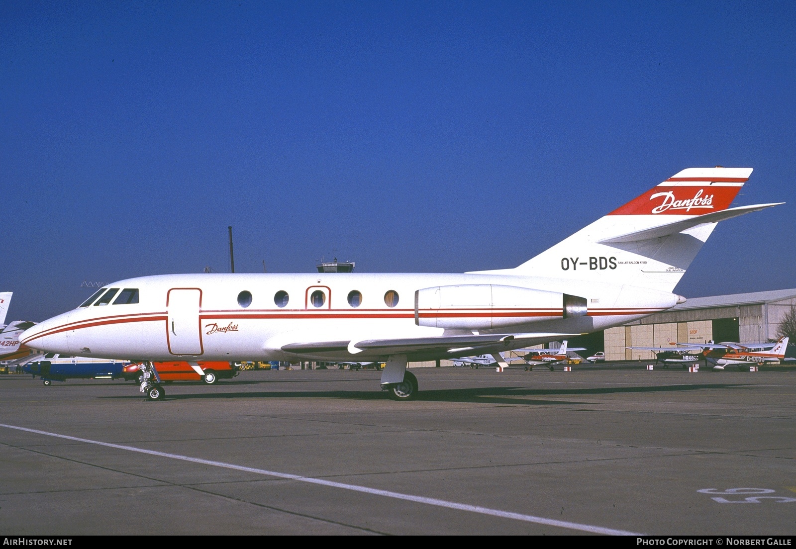 Aircraft Photo of OY-BDS | Dassault Falcon 20 | Danfoss | AirHistory.net #342415