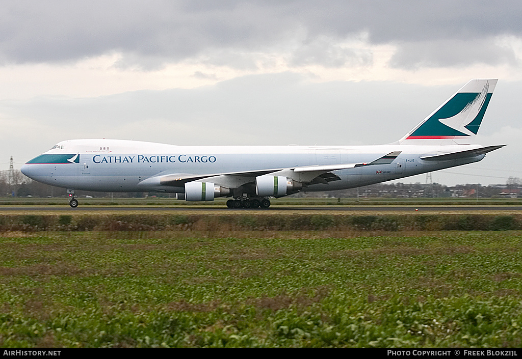 Aircraft Photo of B-LIE | Boeing 747-467F/ER/SCD | Cathay Pacific Airways Cargo | AirHistory.net #342418