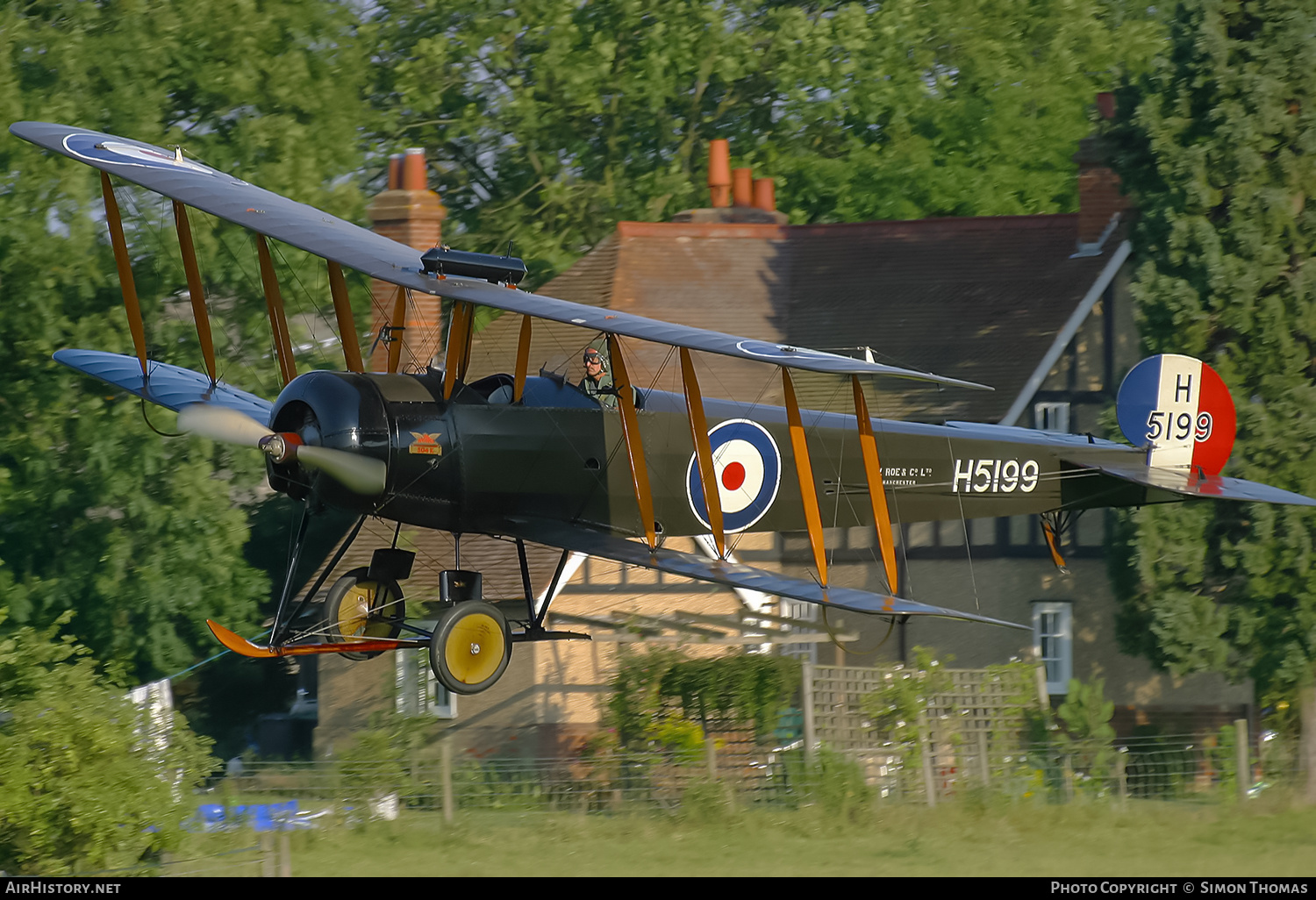 Aircraft Photo of G-ADEV / H5199 | Avro 504K | UK - Air Force | AirHistory.net #342443