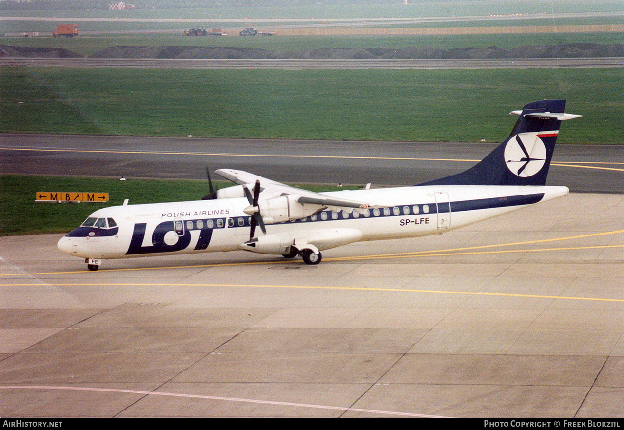 Aircraft Photo of SP-LFE | ATR ATR-72-202 | LOT Polish Airlines - Polskie Linie Lotnicze | AirHistory.net #342468