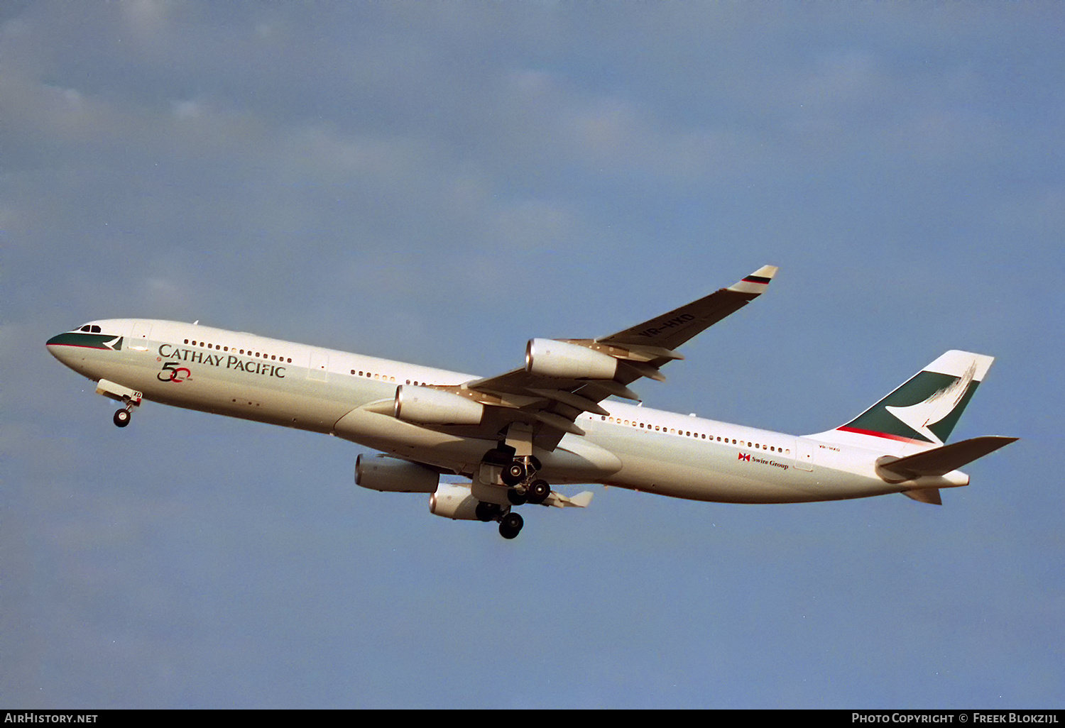 Aircraft Photo of VR-HXD | Airbus A340-313X | Cathay Pacific Airways | AirHistory.net #342469
