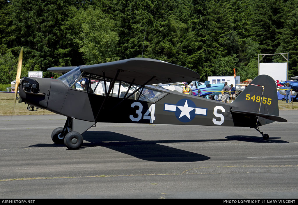 Aircraft Photo of N68935 / 54955 | Piper L-4J Cub (J-3C-65D) | USA - Air Force | AirHistory.net #342475