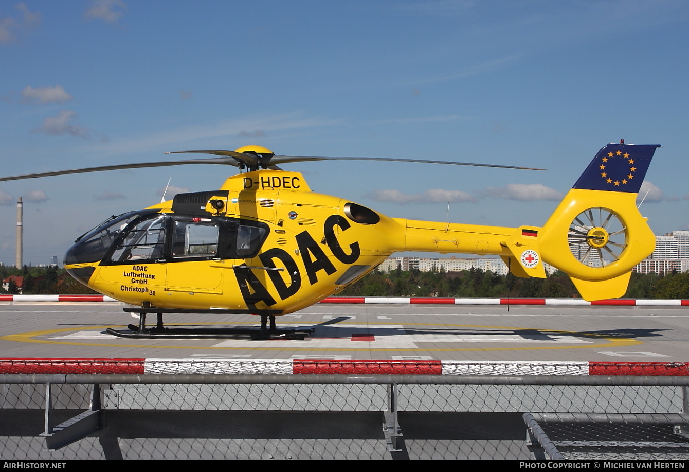 Aircraft Photo of D-HDEC | Eurocopter EC-135P-2 | ADAC Luftrettung | AirHistory.net #342478