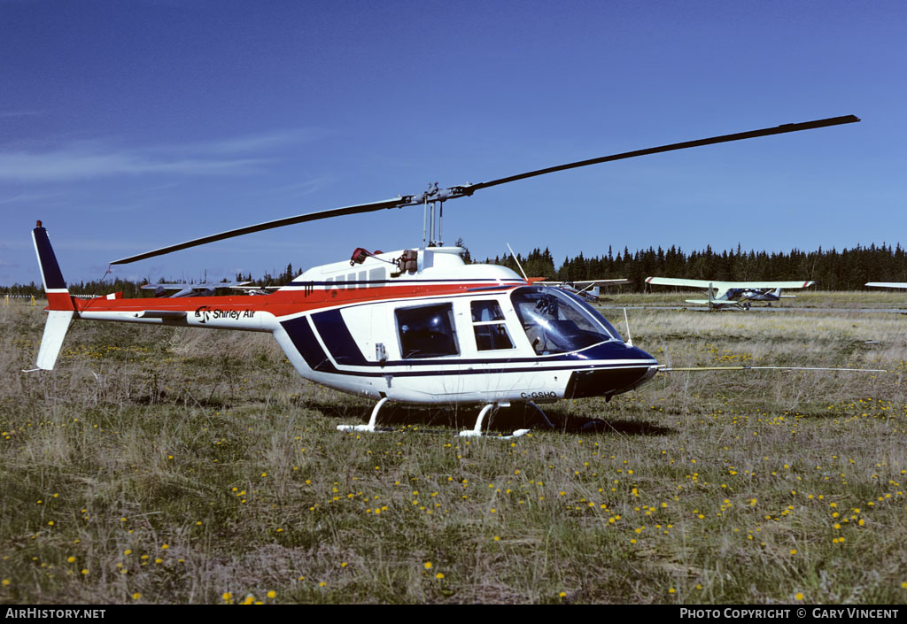 Aircraft Photo of C-GSHQ | Bell 206B JetRanger II | Shirley Air | AirHistory.net #342481