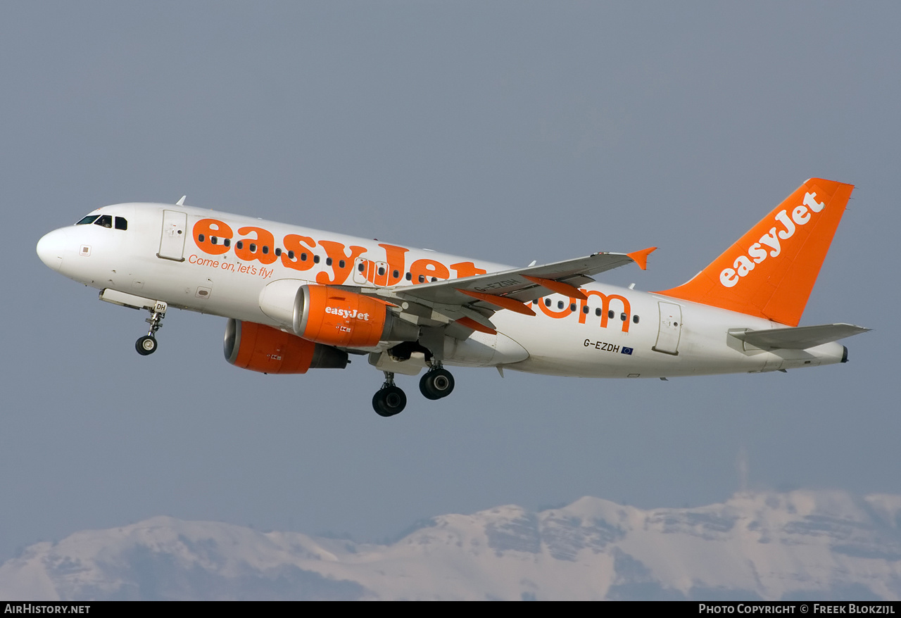 Aircraft Photo of G-EZDH | Airbus A319-111 | EasyJet | AirHistory.net #342482