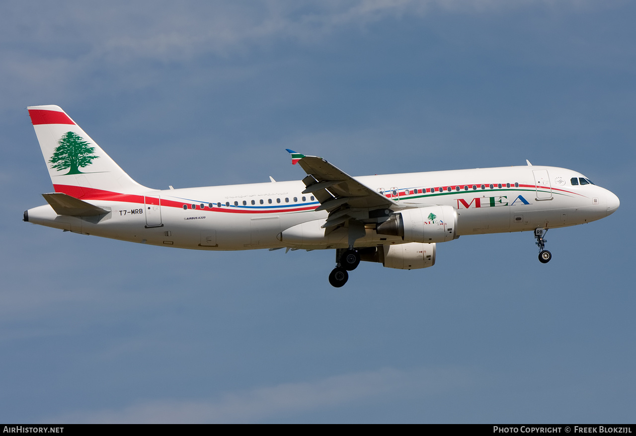 Aircraft Photo of T7-MRB | Airbus A320-214 | MEA - Middle East Airlines | AirHistory.net #342670