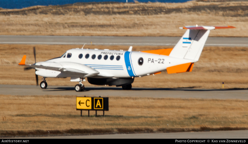 Aircraft Photo of PA-22 | Hawker Beechcraft 350ER King Air (B300) | Argentina - Coast Guard | AirHistory.net #342688