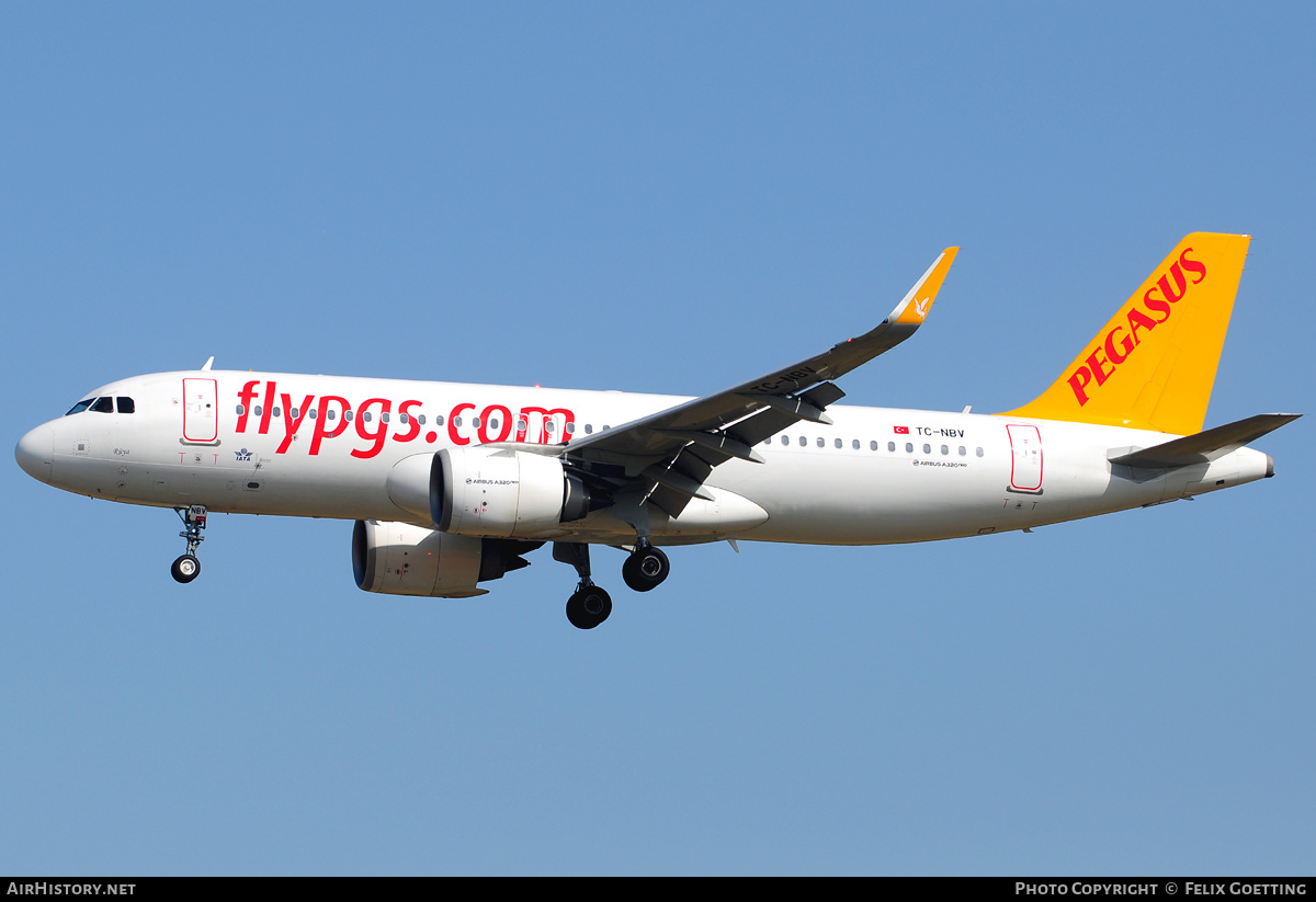 Aircraft Photo of TC-NBV | Airbus A320-251N | Pegasus Airlines | AirHistory.net #342695