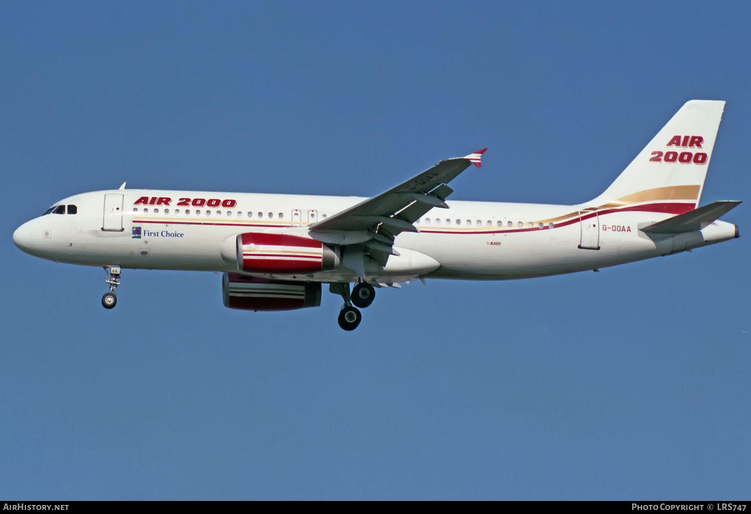Aircraft Photo of G-OOAA | Airbus A320-231 | Air 2000 | AirHistory.net #342699