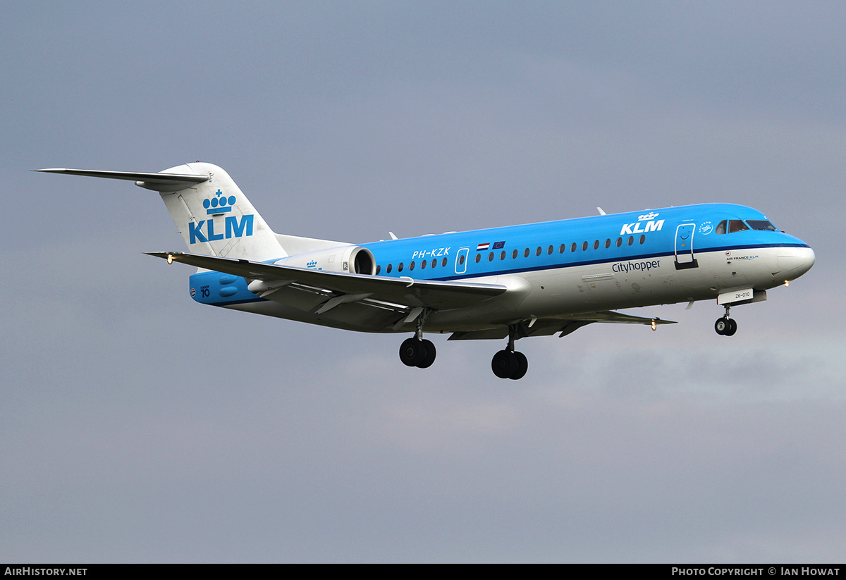 Aircraft Photo of PH-KZK | Fokker 70 (F28-0070) | KLM Cityhopper | AirHistory.net #342735