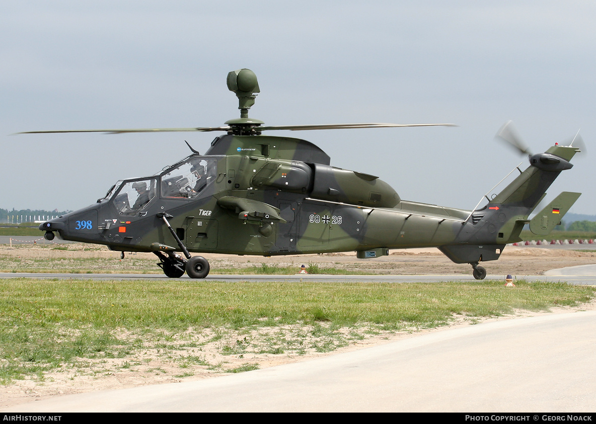Aircraft Photo of 9826 | Eurocopter EC-665 Tiger UHT | Germany - Army | AirHistory.net #342782