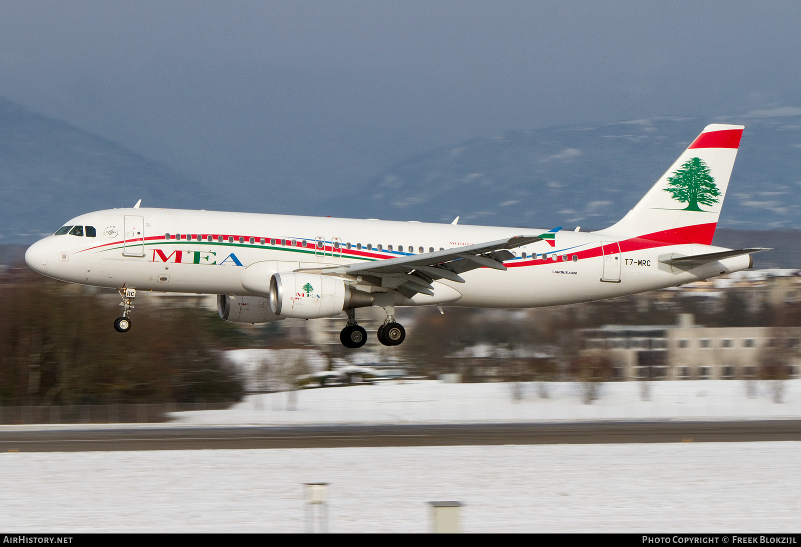 Aircraft Photo of T7-MRC | Airbus A320-214 | MEA - Middle East Airlines | AirHistory.net #342804