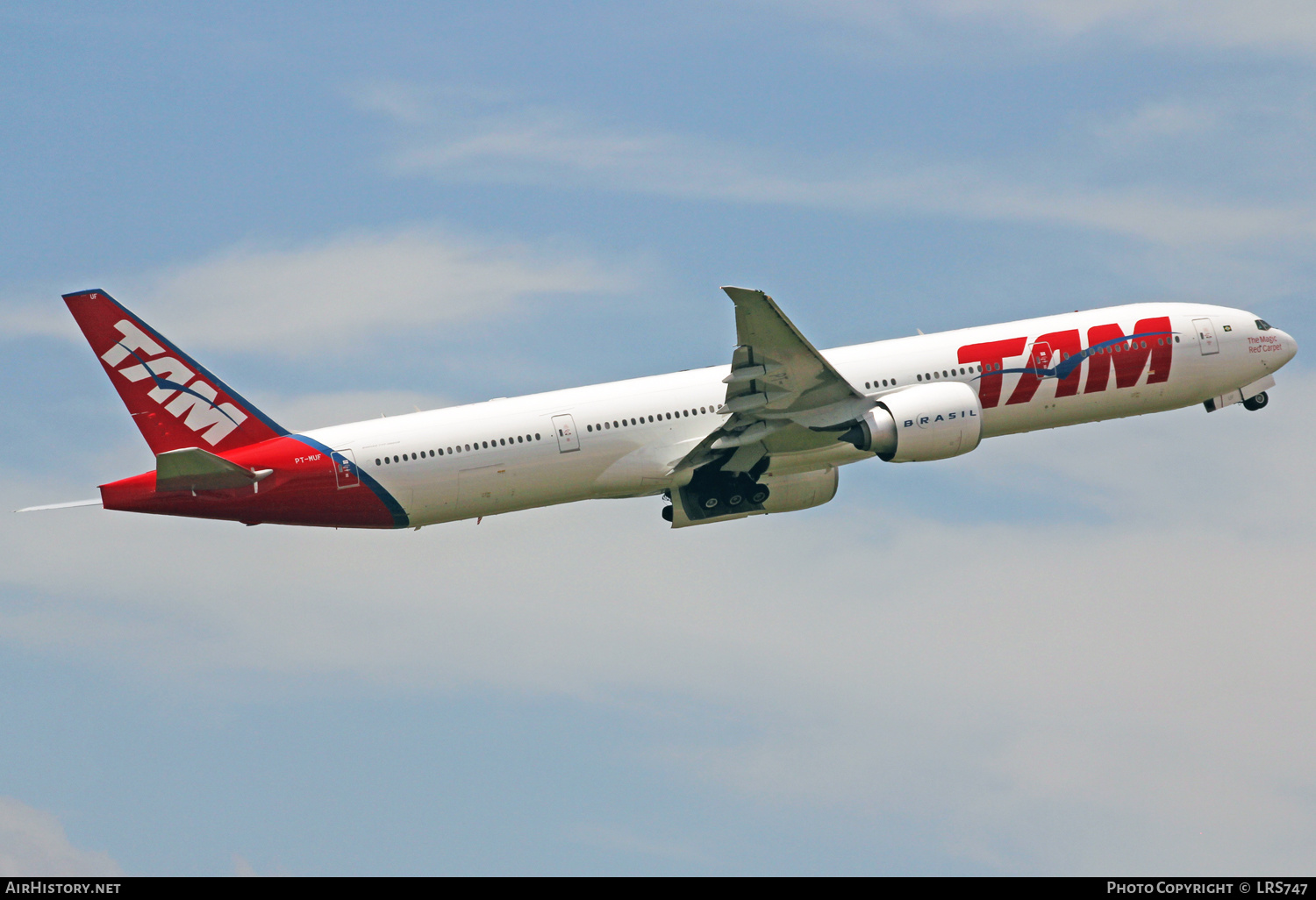 Aircraft Photo of PT-MUF | Boeing 777-32W/ER | TAM Linhas Aéreas | AirHistory.net #342836