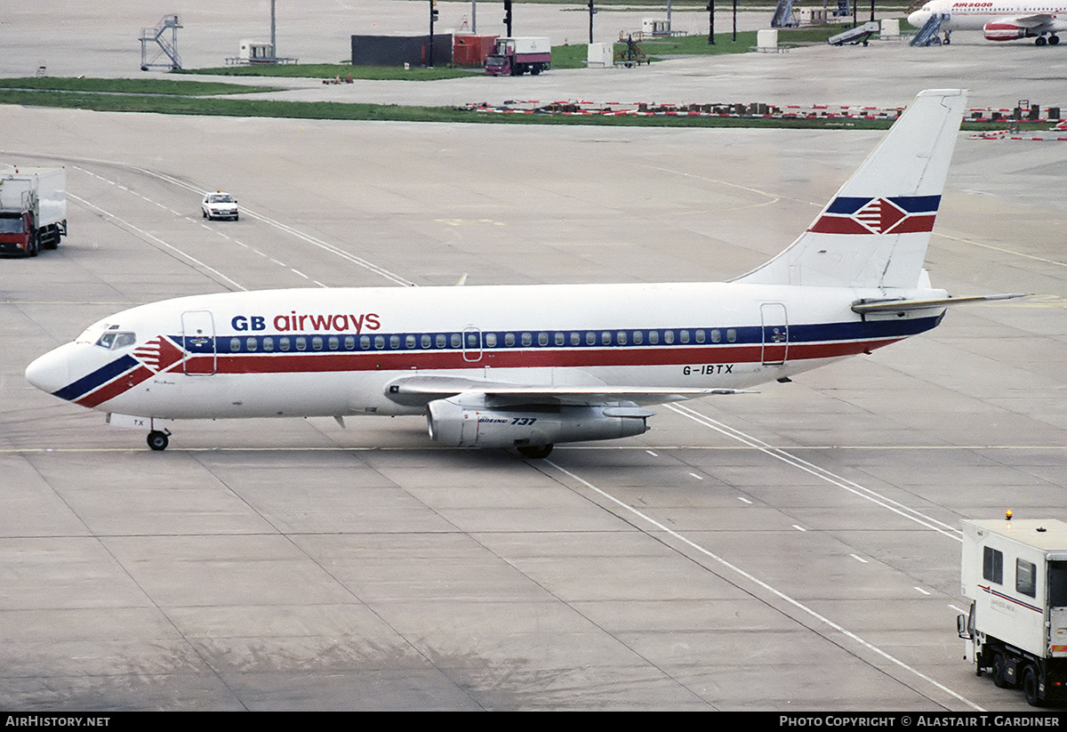 Aircraft Photo of G-IBTX | Boeing 737-2M8/Adv | GB Airways | AirHistory.net #342844