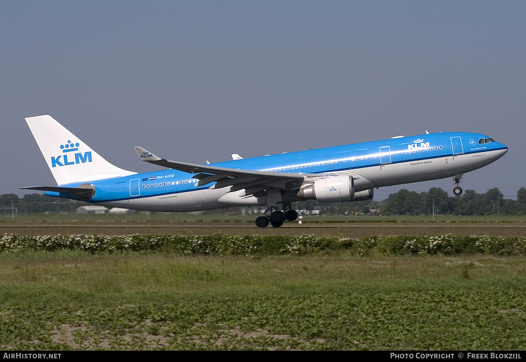 Aircraft Photo of PH-AOD | Airbus A330-203 | KLM - Royal Dutch Airlines | AirHistory.net #342850
