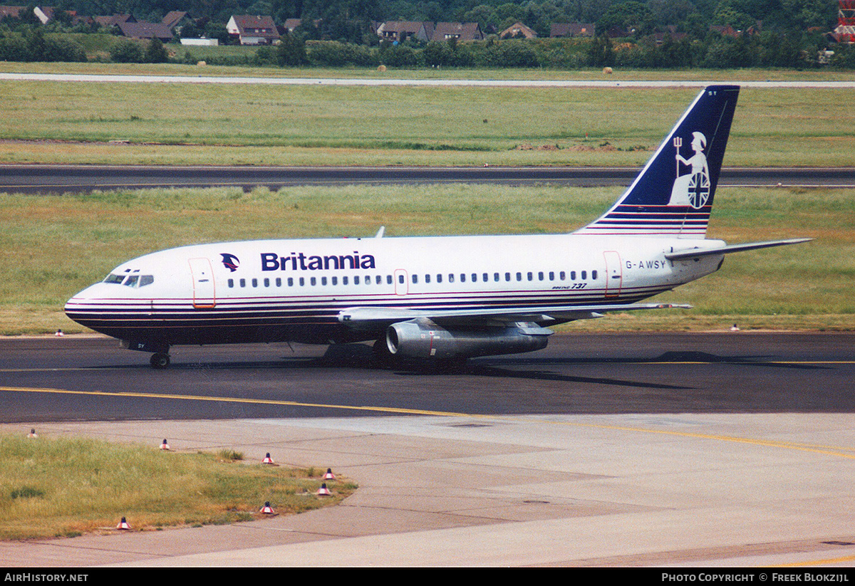 Aircraft Photo of G-AWSY | Boeing 737-204 | Britannia Airways | AirHistory.net #342868