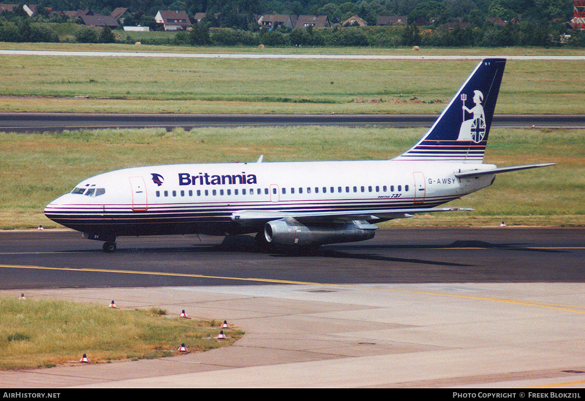 Aircraft Photo of G-AWSY | Boeing 737-204 | Britannia Airways | AirHistory.net #342868