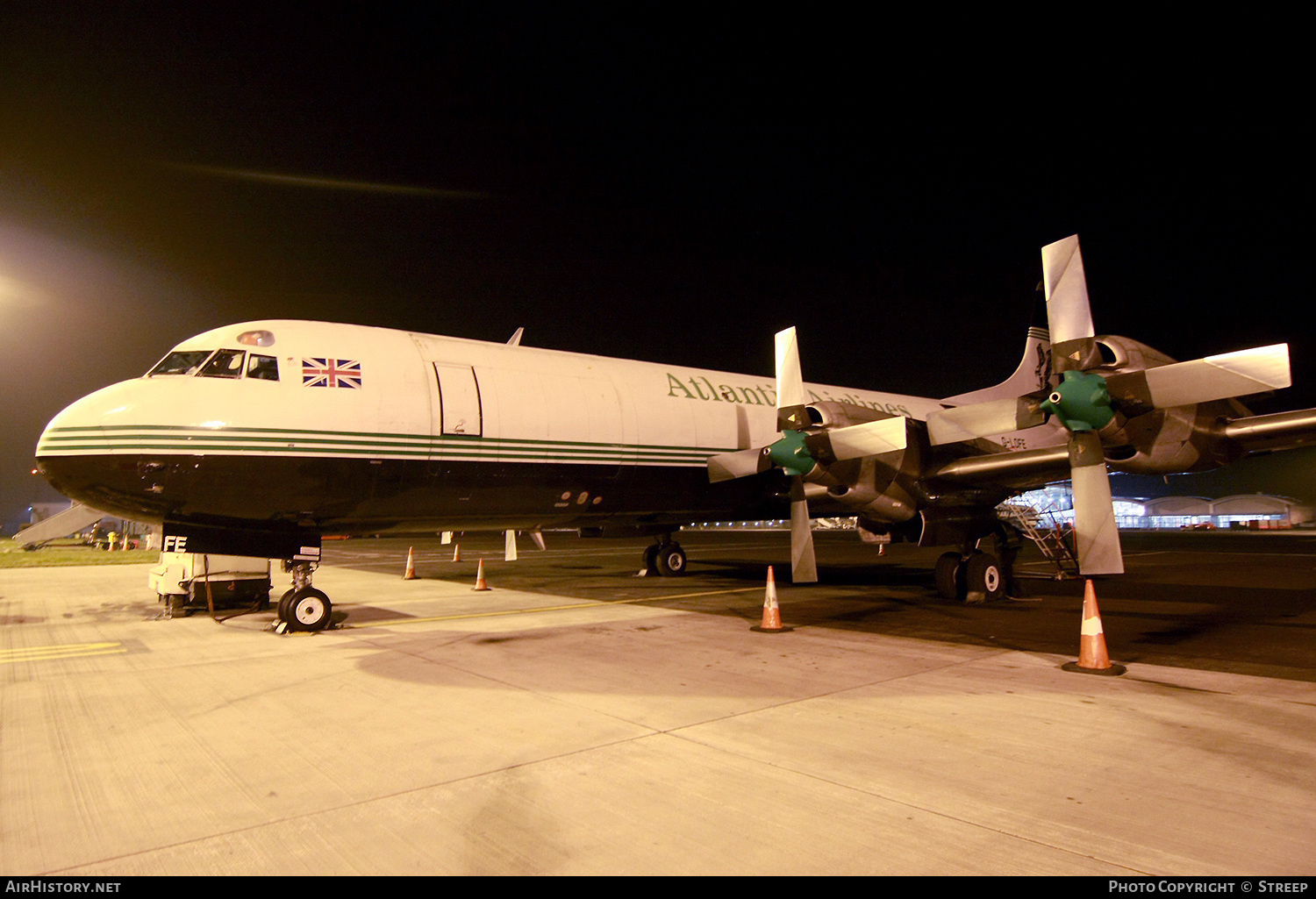 Aircraft Photo of G-LOFE | Lockheed L-188C(F) Electra | Atlantic Airlines | AirHistory.net #342883