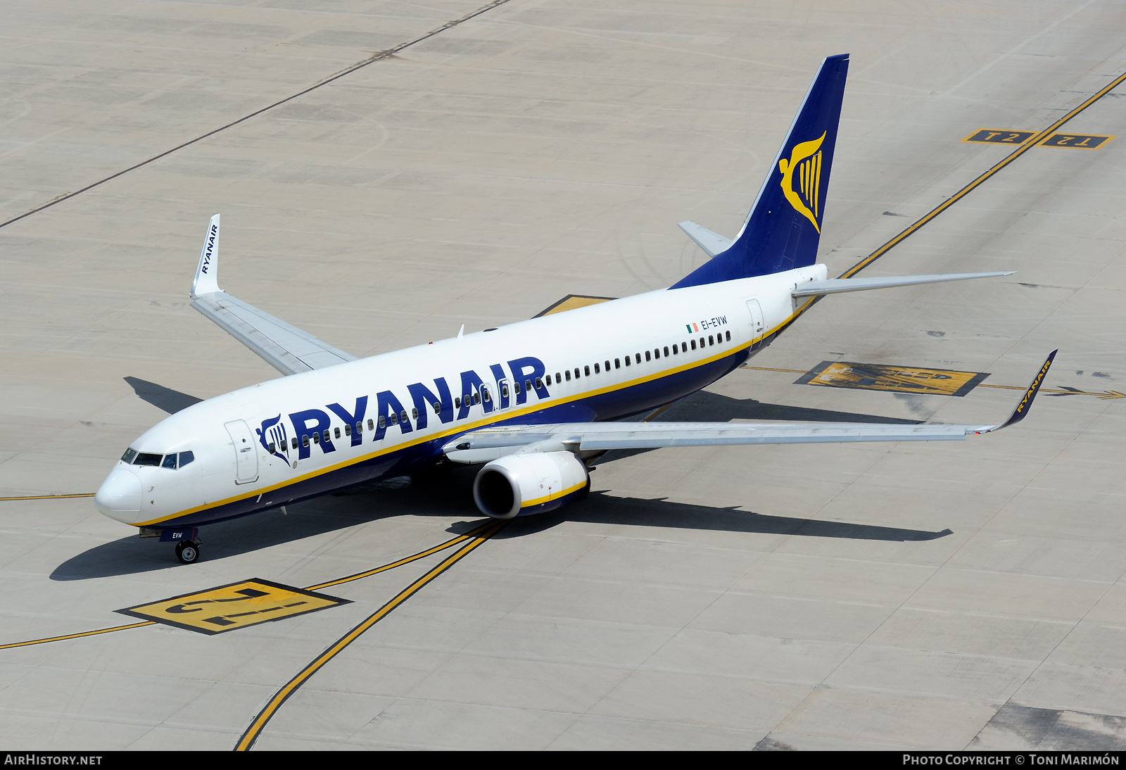 Aircraft Photo of EI-EVW | Boeing 737-8AS | Ryanair | AirHistory.net #342916