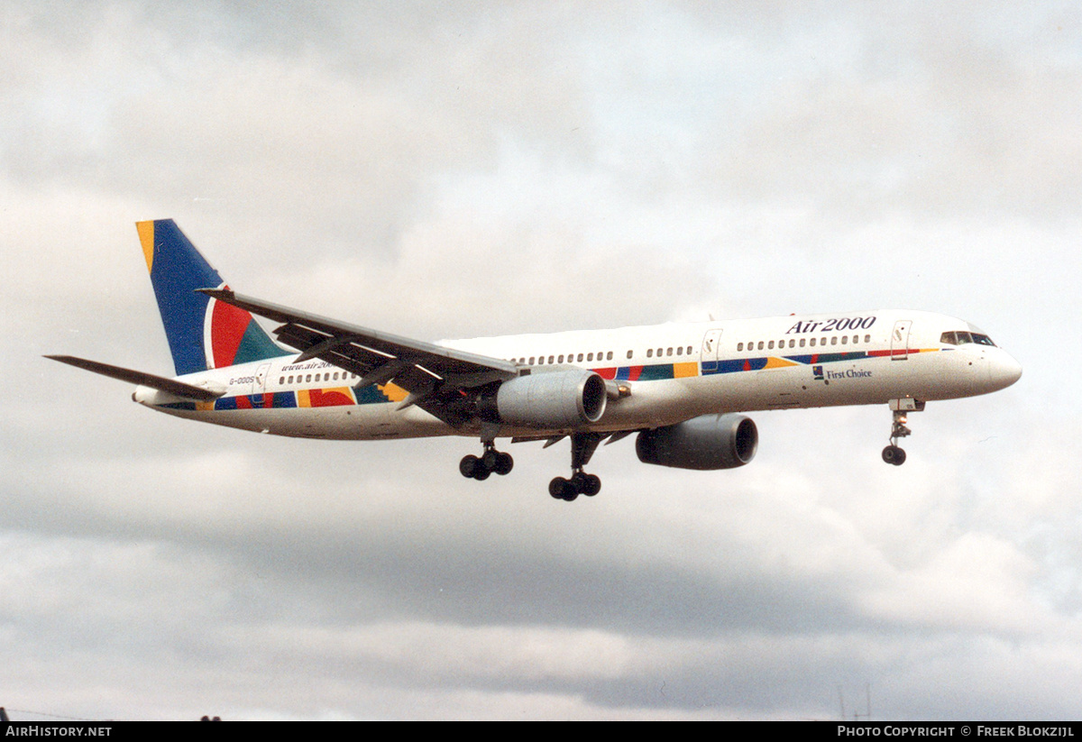 Aircraft Photo of G-OOOS | Boeing 757-236 | Air 2000 | AirHistory.net #342922