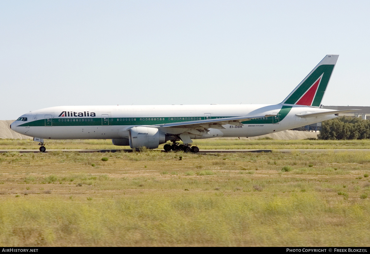 Aircraft Photo of EI-DBK | Boeing 777-243/ER | Alitalia | AirHistory.net #342989