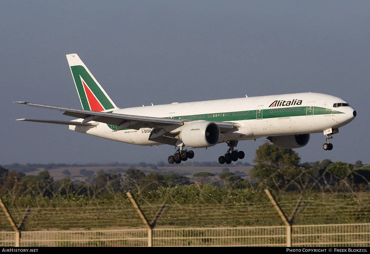 Aircraft Photo of I-DISB | Boeing 777-243/ER | Alitalia | AirHistory.net #342996