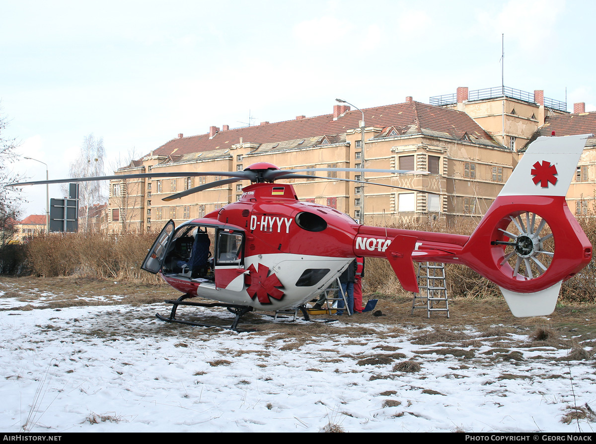 Aircraft Photo of D-HYYY | Eurocopter EC-135P-1 | DRF Luftrettung - German Air Rescue | AirHistory.net #343002