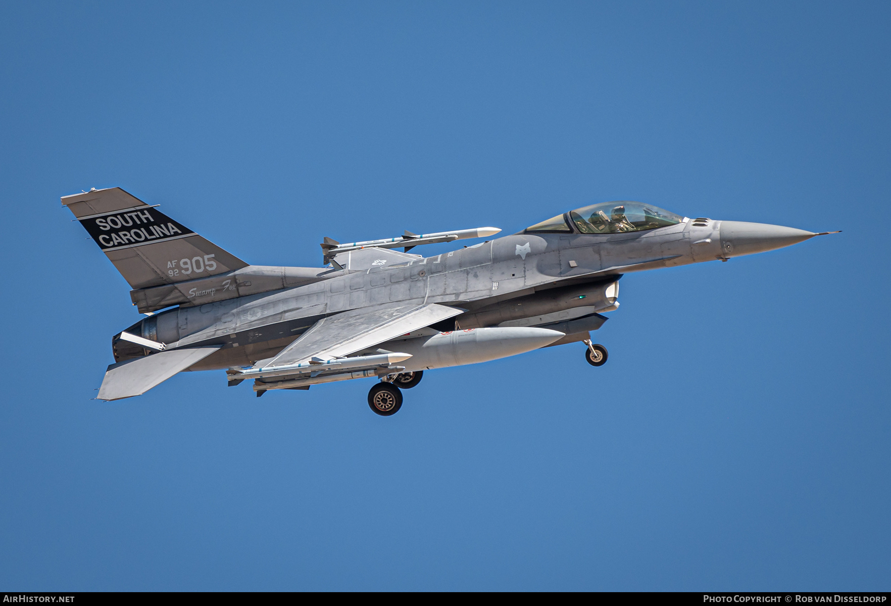 Aircraft Photo of 92-3905 / AF92-905 | Lockheed Martin F-16CM Fighting Falcon | USA - Air Force | AirHistory.net #343093