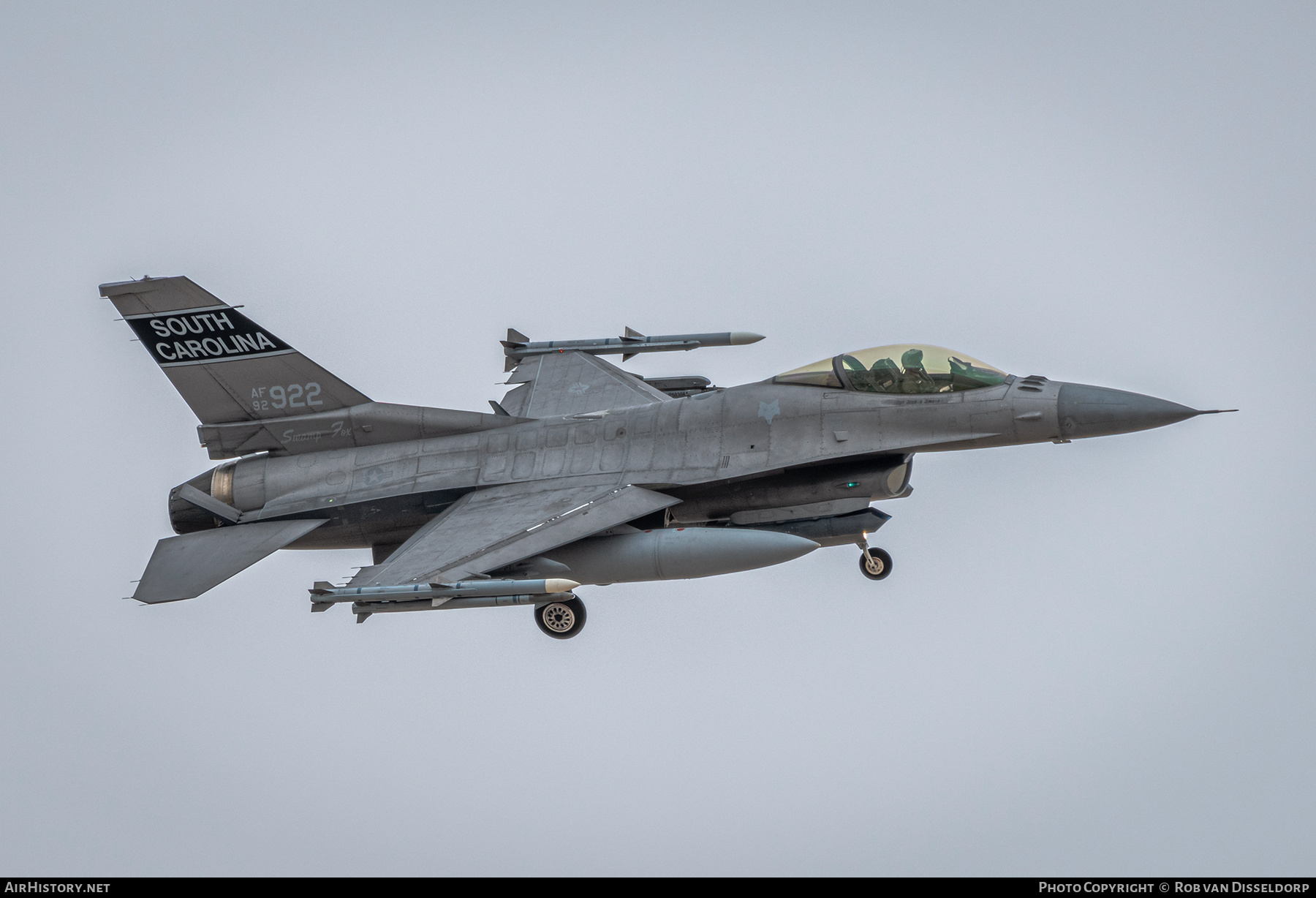 Aircraft Photo of 92-3922 / AF92-922 | Lockheed Martin F-16CM Fighting Falcon | USA - Air Force | AirHistory.net #343115