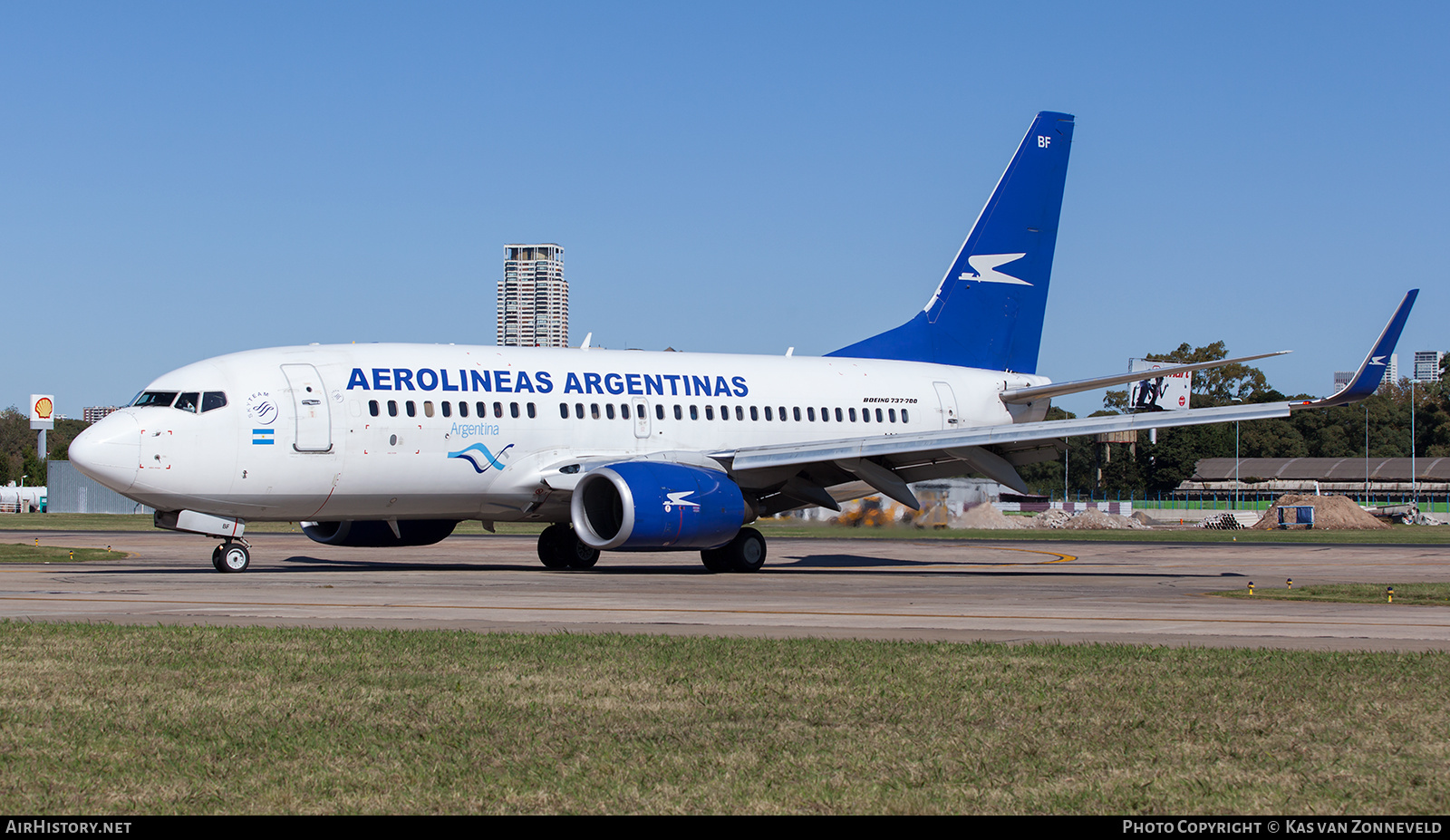 Aircraft Photo of LV-CBF | Boeing 737-76N | Aerolíneas Argentinas | AirHistory.net #343193