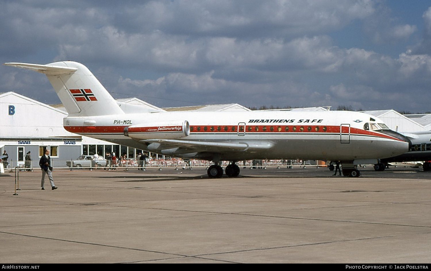 Aircraft Photo of PH-MOL | Fokker F28-1000 Fellowship | Braathens SAFE | AirHistory.net #343219