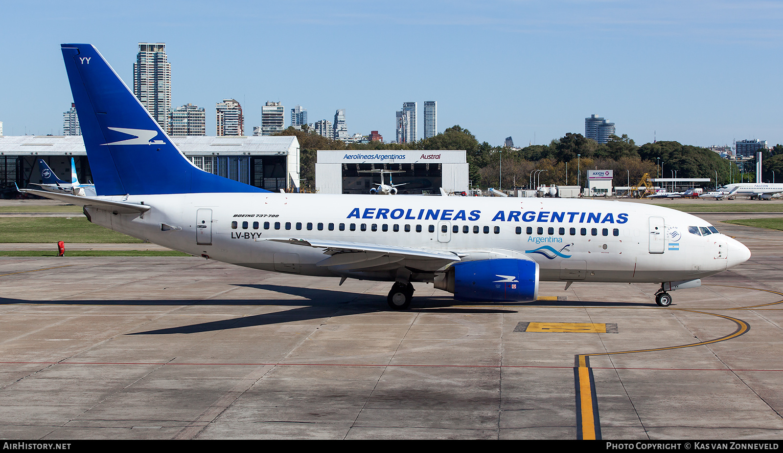 Aircraft Photo of LV-BYY | Boeing 737-7BD | Aerolíneas Argentinas | AirHistory.net #343223