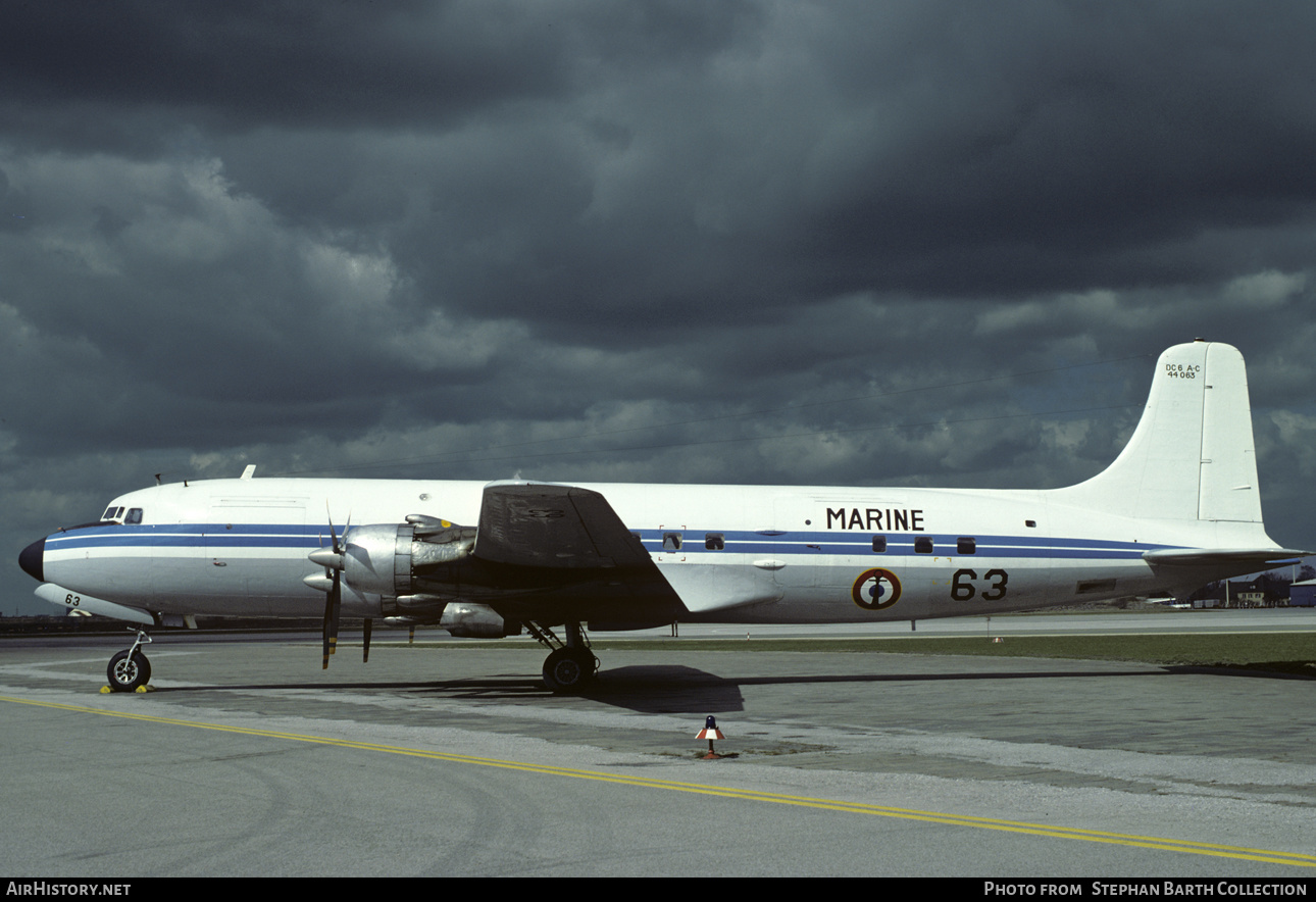 Aircraft Photo of 44063 | Douglas DC-6A | France - Navy | AirHistory.net #343229