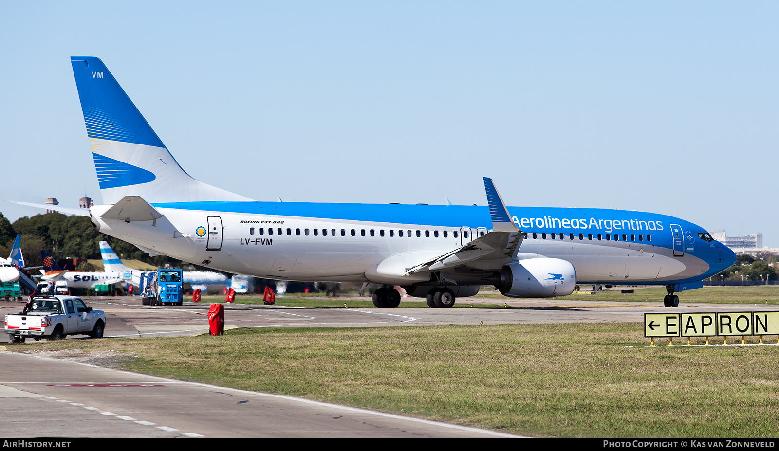 Aircraft Photo of LV-FVM | Boeing 737-8SH | Aerolíneas Argentinas | AirHistory.net #343271