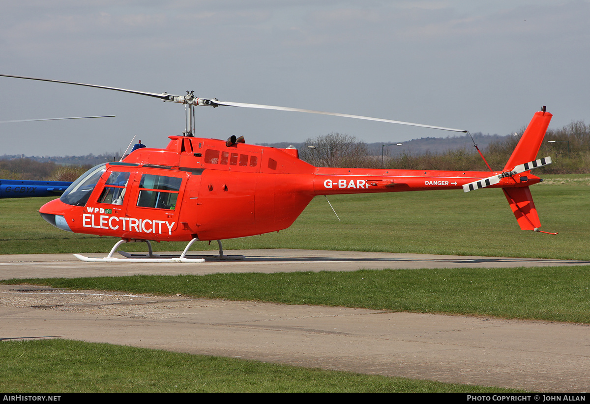 Aircraft Photo of G-BARP | Bell 206B JetRanger II | Western Power Distribution | AirHistory.net #343358