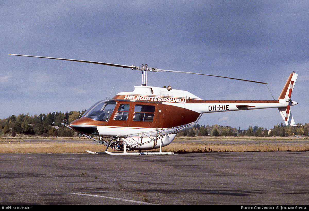 Aircraft Photo of OH-HIE | Bell AB-206A JetRanger | Helikopteripalvelu | AirHistory.net #343370