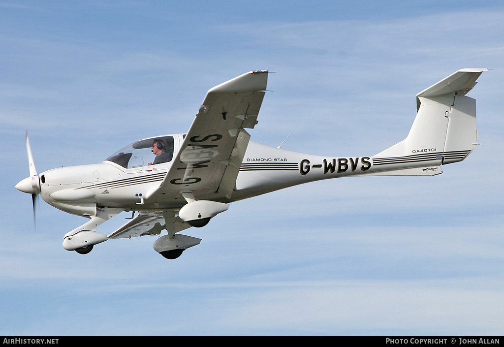 Aircraft Photo of G-WBVS | Diamond DA40D Diamond Star TDI | AirHistory.net #343372
