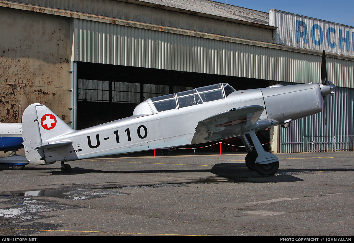 Aircraft Photo of G-PTWO / U-110 | Pilatus P-2-05 | Switzerland - Air Force | AirHistory.net #343376