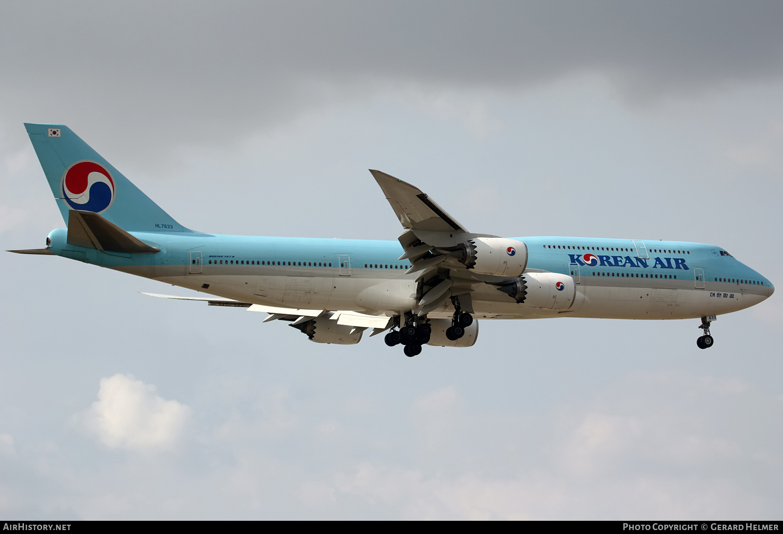 Aircraft Photo of HL7633 | Boeing 747-8B5 | Korean Air | AirHistory.net #343445