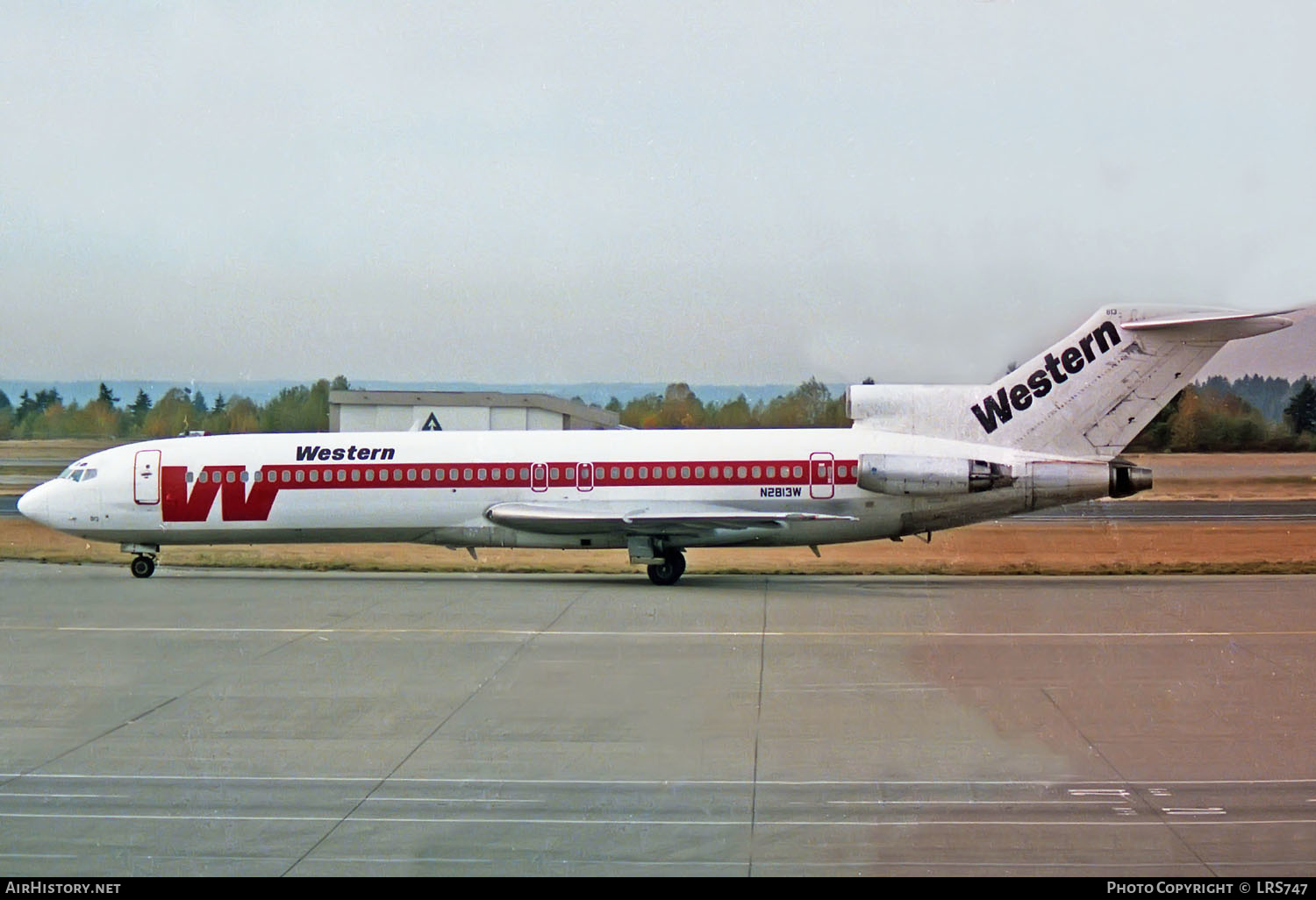 Aircraft Photo of N2813W | Boeing 727-247/Adv | Western Airlines | AirHistory.net #343483