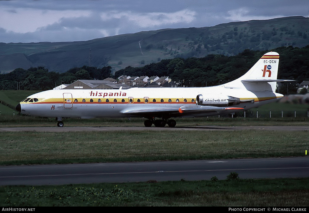 Aircraft Photo of EC-DCN | Sud SE-210 Caravelle 10B1R | Hispania Líneas Aéreas | AirHistory.net #343490