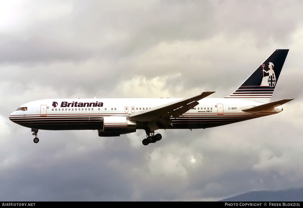 Aircraft Photo of G-BRIF | Boeing 767-204/ER | Britannia Airways | AirHistory.net #343496