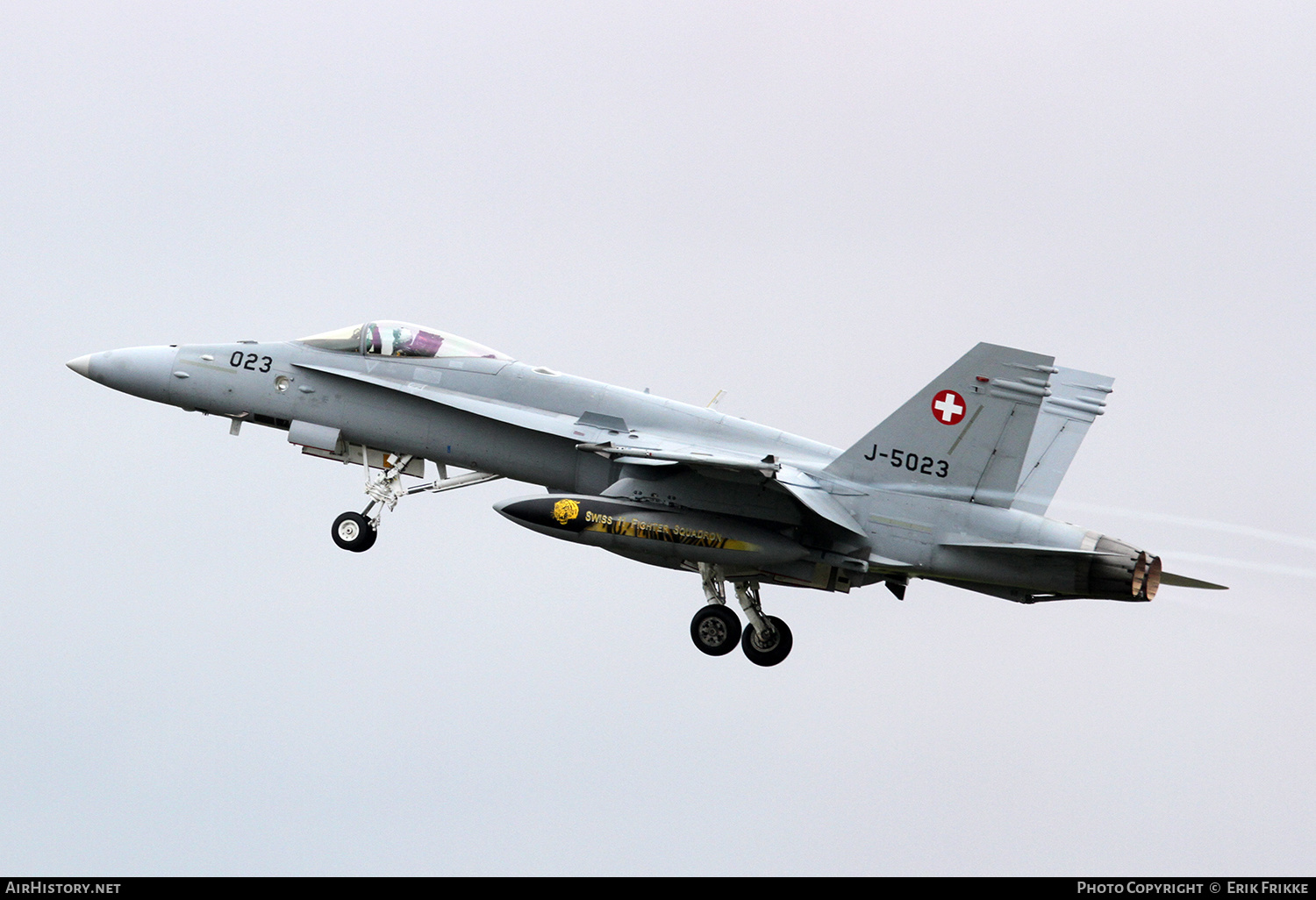 Aircraft Photo of J-5023 | McDonnell Douglas F/A-18C Hornet | Switzerland - Air Force | AirHistory.net #343593