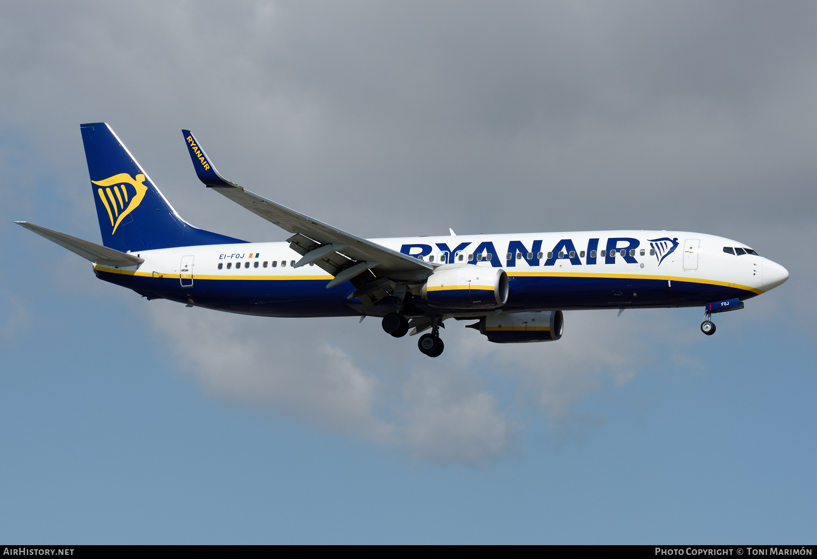 Aircraft Photo of EI-FOJ | Boeing 737-8AS | Ryanair | AirHistory.net #343614